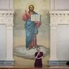 Woman in Church banner