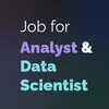Job for Analysts & Data Scientists banner