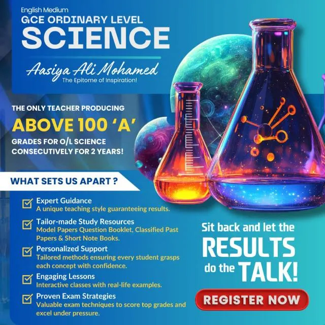 SCIENCE with Aasiya Ali Mohammed banner