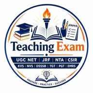 Teaching Exam ✅  UGC NET JRF CSIR DSSSB KVS NVS  EMRS TGT PGT HTET REET UP TET CTET STET SUPER TET banner