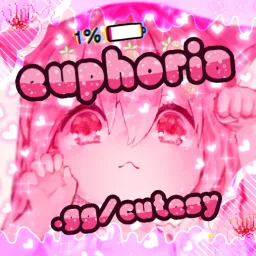 ʚ₊˚ ꒰🌸・euphoria 幸福 °. ♡ guild tag・kawaii・cute・make friends・nitro・safe space・anime・mental health˚໑ banner