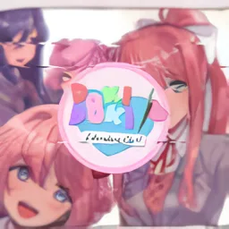 ꒰꒰ 🌈 - ', DDLC Hangout ! ꒷꒦︶´ˎ˗ banner