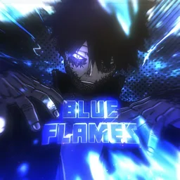 Blue Flames banner