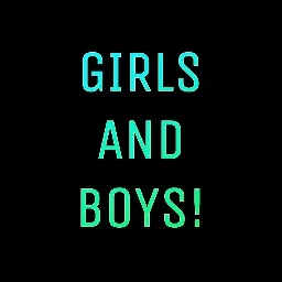 GIRLS AND BOYS banner