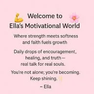 ELLA'S MOTIVATIONAL WORLD banner
