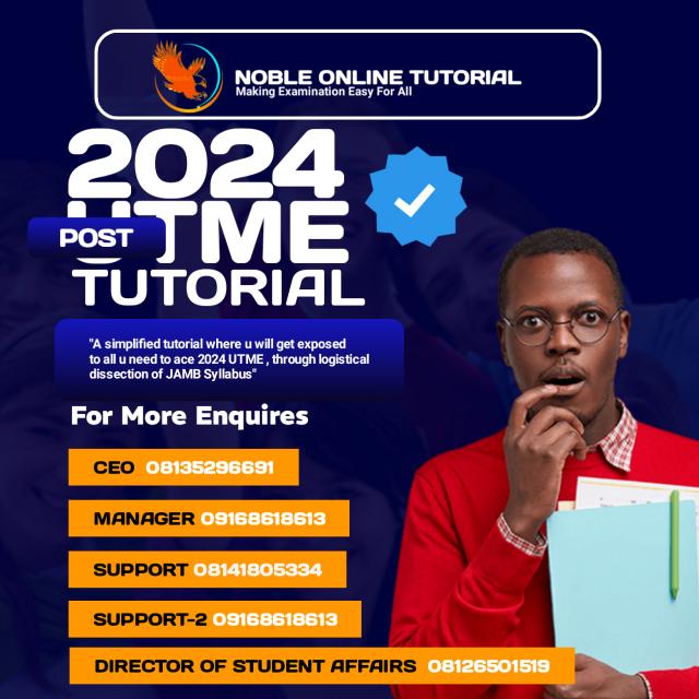 NOBLE ONLINE TUTORIAL (WAEC UPDATE GROUP) 