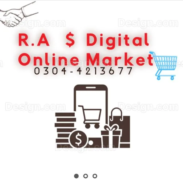 R.A $ Digital Online Market banner